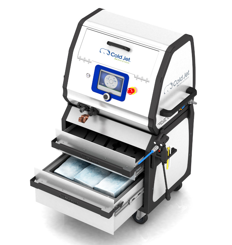 Cold Jet i³ MicroClean 2 Trockeneisstrahlgerät – IoT-fähige Präzisionsreinigung mit Block-Shaver-Technologie